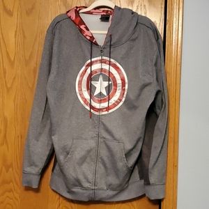 Marvel Captain America Zipped up hoodie